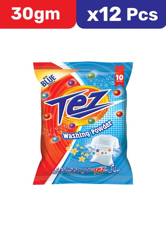 Tez Washing powder  Rs.10 Pack of 12